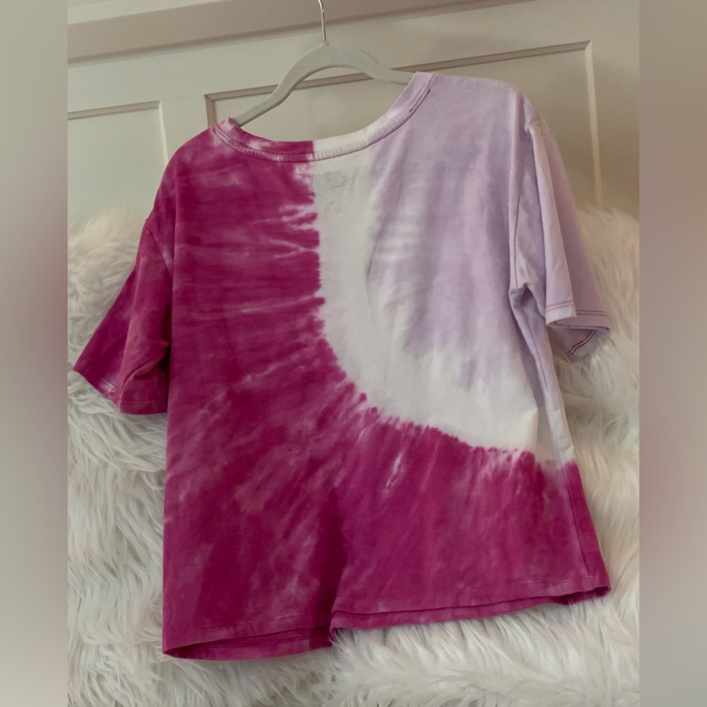 More than magic pink tie dye shirt